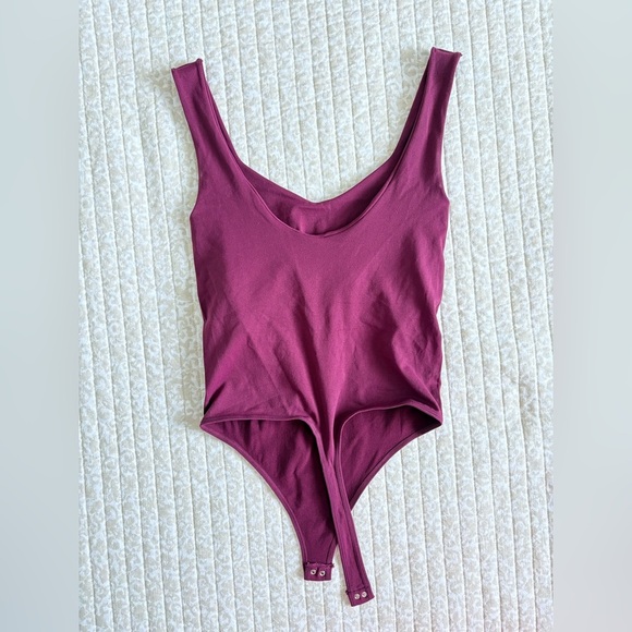NWOT Free People Intimately Free Clean Lines Seamless Bodysuit | Fig |  M/L - Picture 6 of 15
